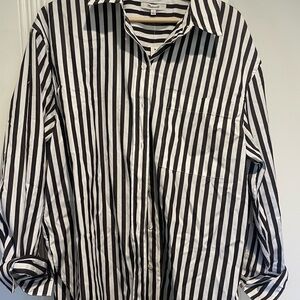 Madewell relaxed button down shirt in stripe